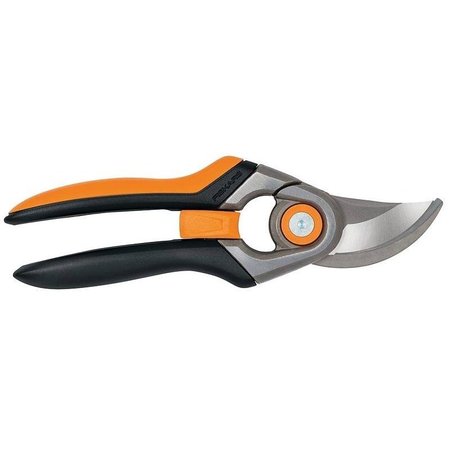 FISKARS Pruner, Steel Blade, Bypass Blade, Steel Handle, SoftGrip Handle 392781-1001